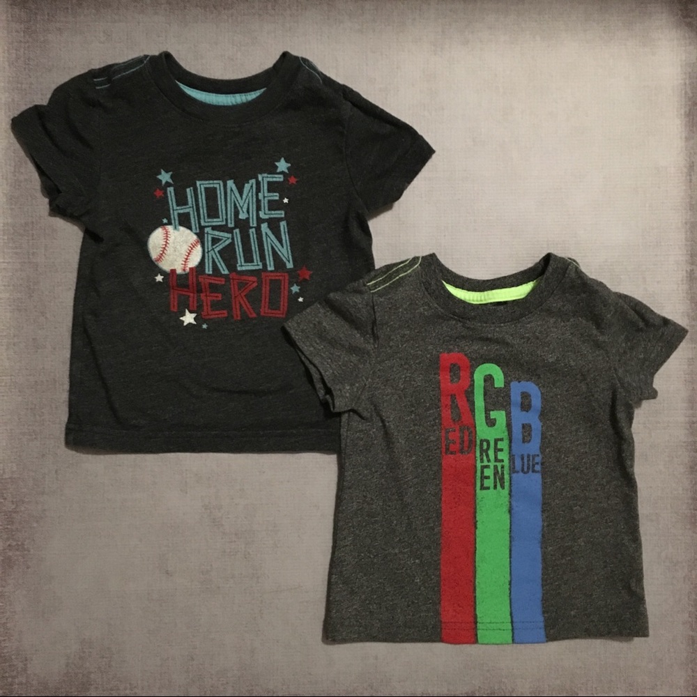 2 Cat & Jack short sleeve tees